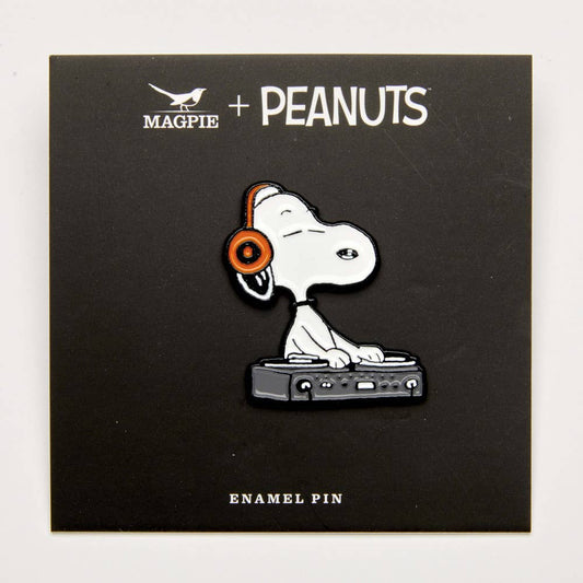 Peanuts Pin - Music is Life - DJ
