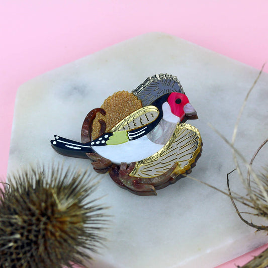 Goldfinch Brooch