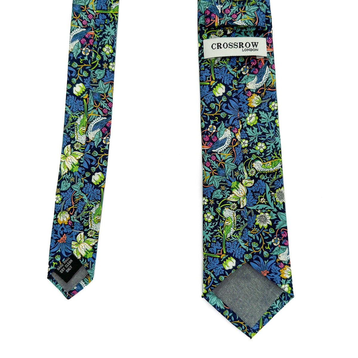 Strawberry Thief Blue Cotton Tie