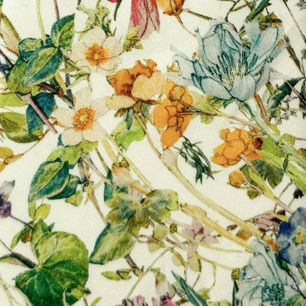 Wild Flowers Cream Cotton Tie