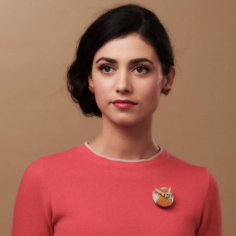 Fennec Fox Brooch