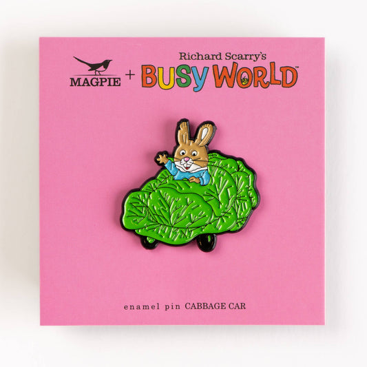 Richard Scarry Enamel Pin - Cabbage Car