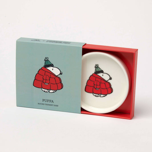Peanuts Trinket Dish - Round Shaped - Snoopy Puffa