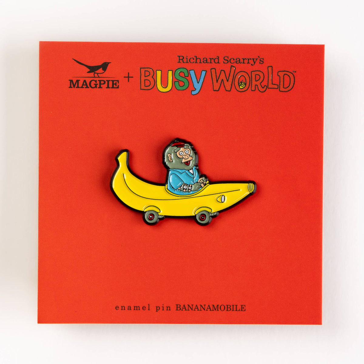 Richard Scarry Enamel Pin - Bananamobile