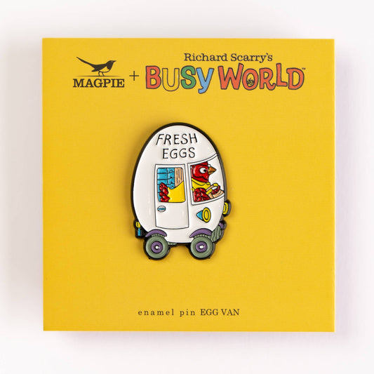 Richard Scarry Enamel Pin - Egg Van