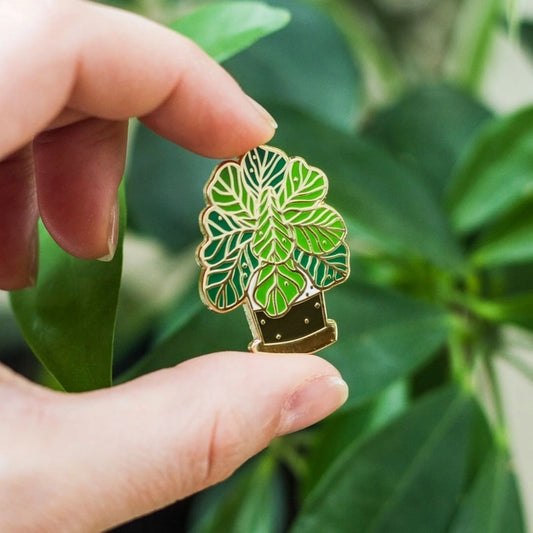 Fiddle Leaf Fig Enamel Pin