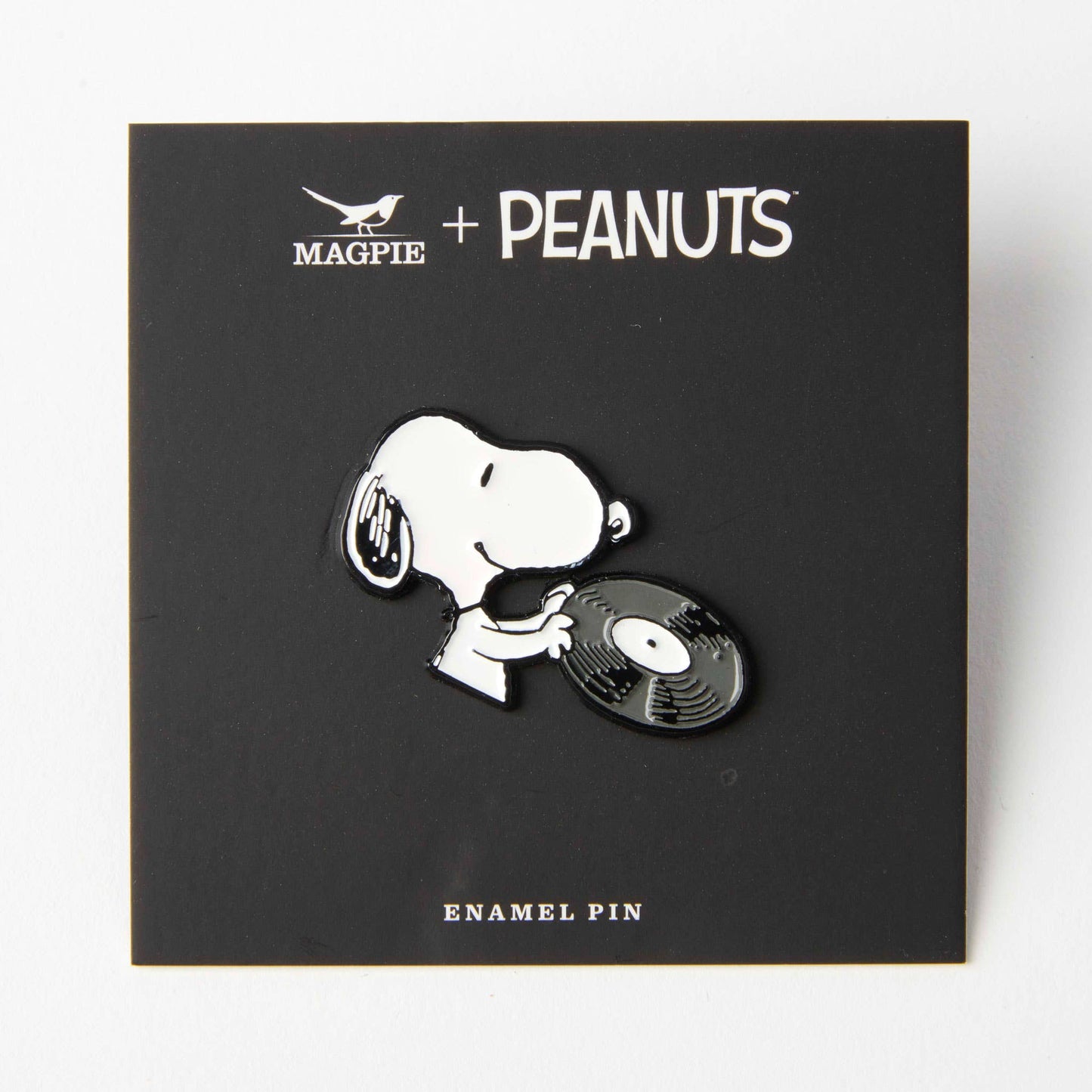 Peanuts Pin - Music is Life - Record