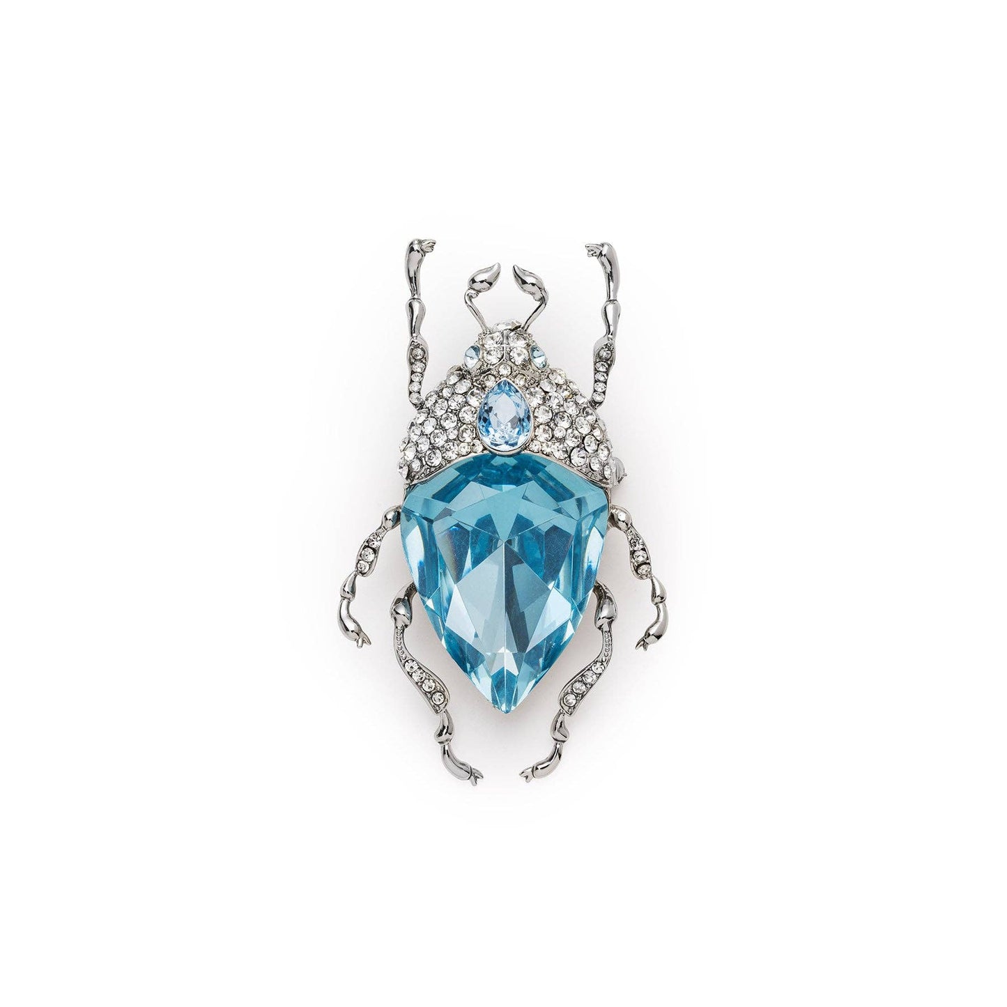 Vintage Blue Bug Brooch