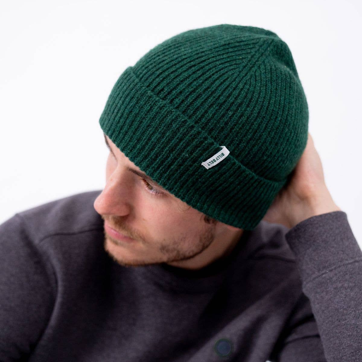 BILLYBELT English Green Lambswool Beanie