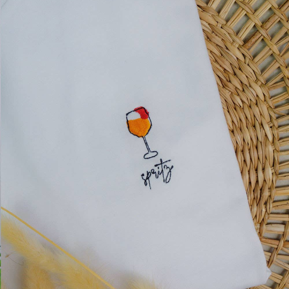 Spritz Cocktail Embroidered Tee
