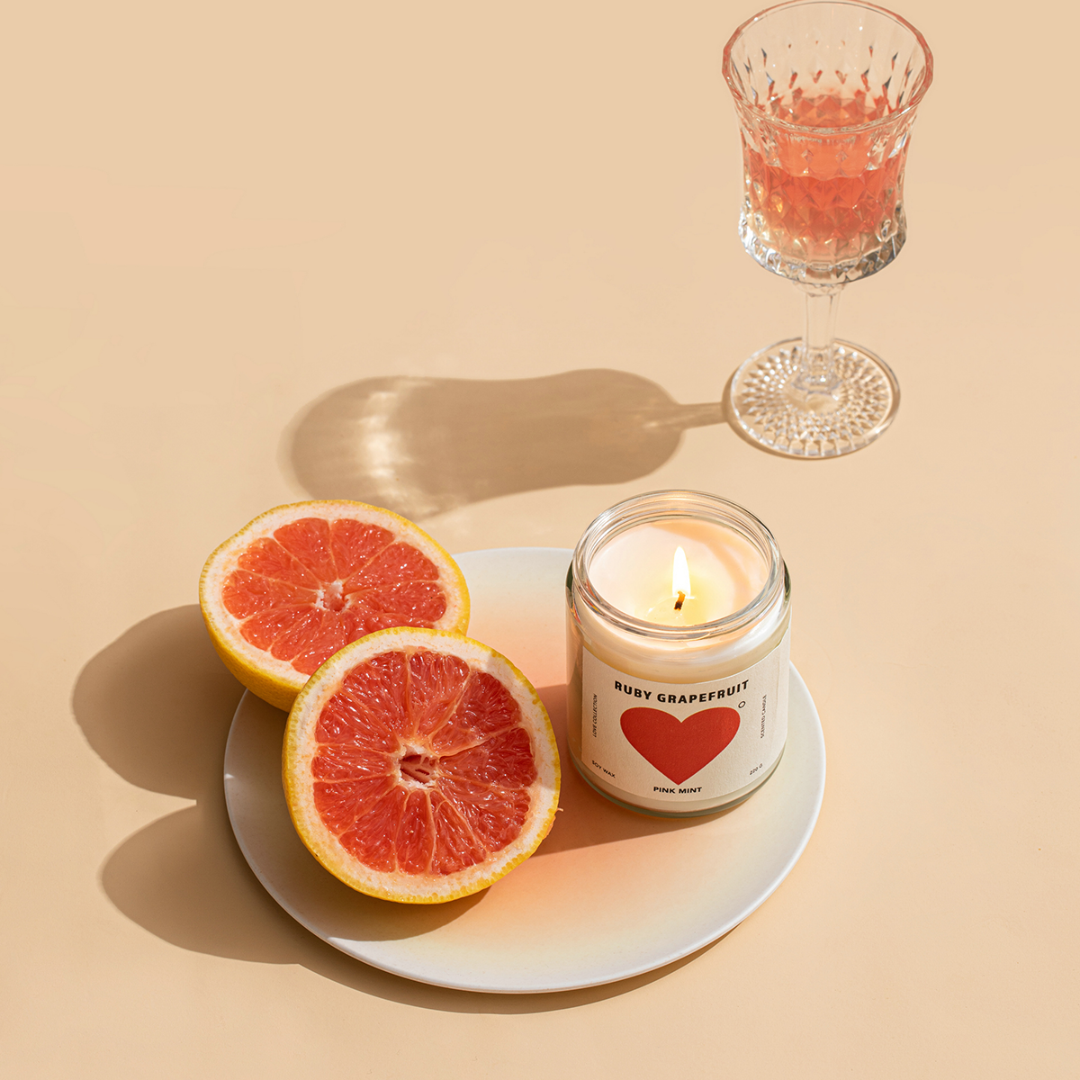 Ruby Grapefruit Soy Candle