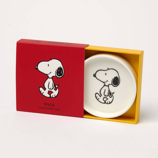 Peanuts Trinket Dish - Round Shaped - Snoopy Walk