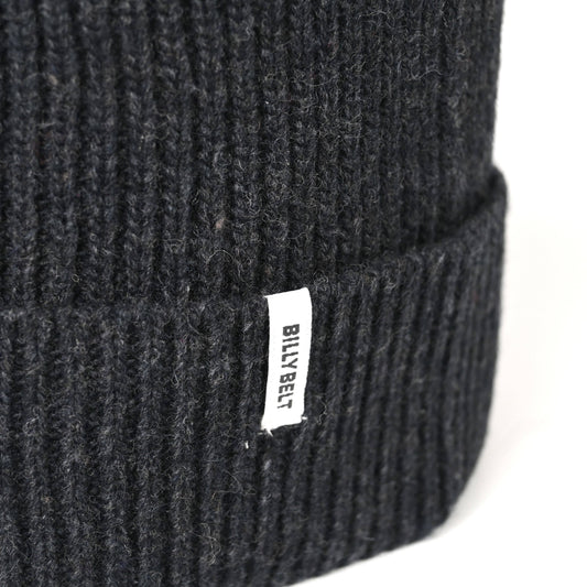 BILLYBELT Dark Grey Lambswool Beanie