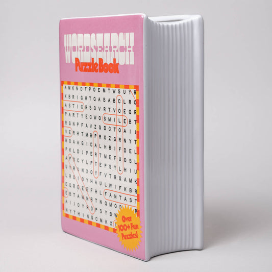 Word Search Book Vase