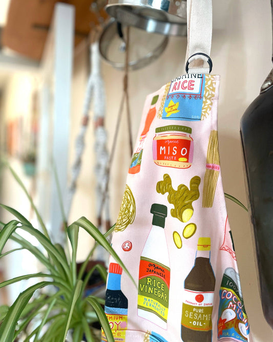 Asian ingredients Cotton Apron