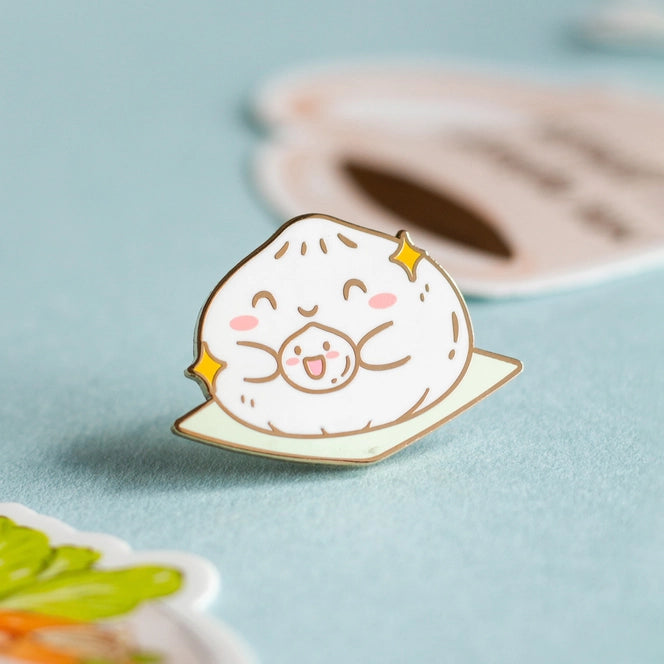 Big and Little Baos Enamel Pin