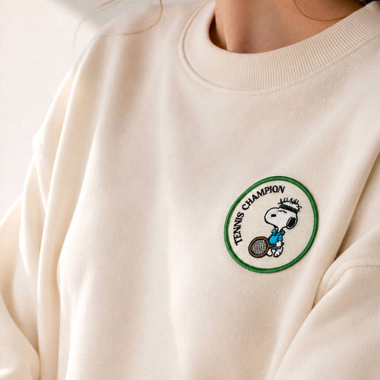 Peanuts Iron-On Embroidered Patch - Tennis