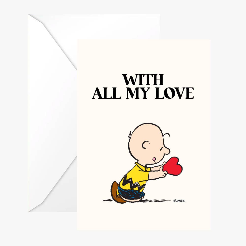 Peanuts Card - With all my love