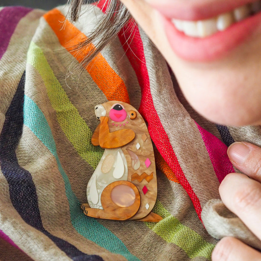 The Prudent Prairie Dog Brooch
