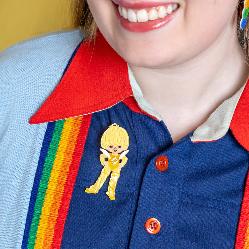 Canary Yellow Brooch