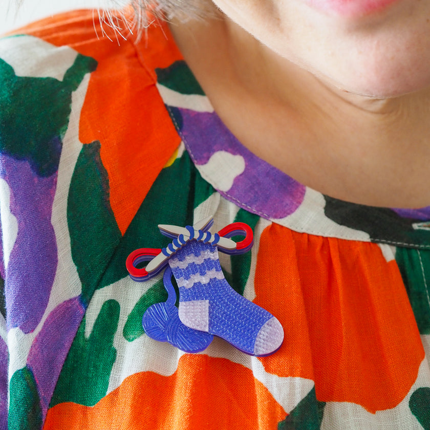 Sock it to Me Brooch