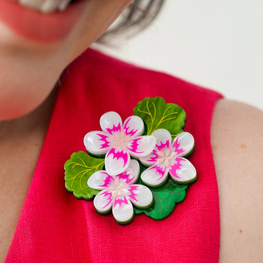 Austral Stork's-Bill Brooch