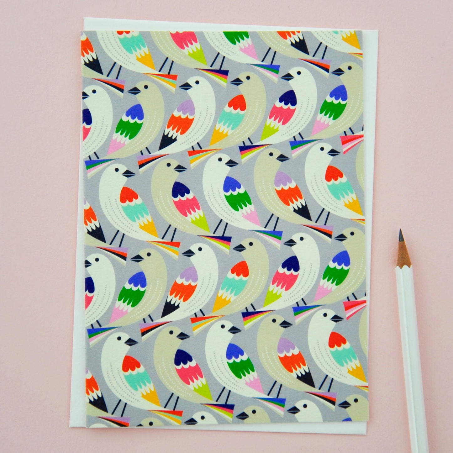 Birds in a Row Card