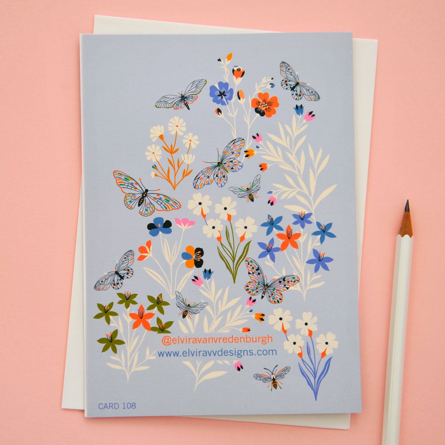 Butterflies & Bees Card