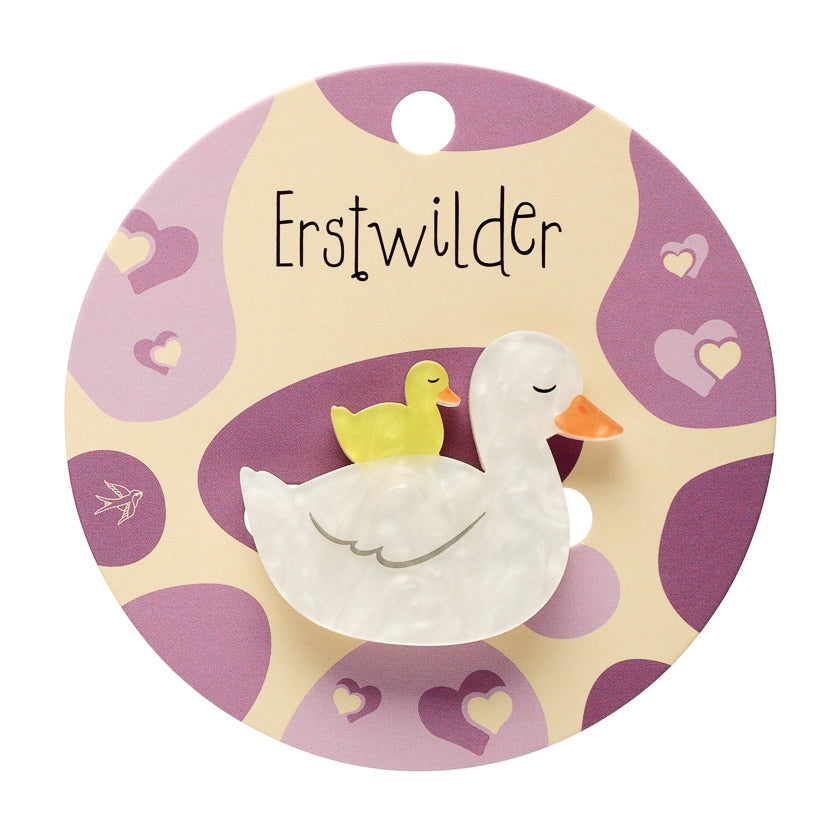 Ducks Simplified Mini Brooch