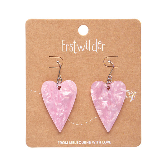 From the Heart Essential Drop Earrings - Pink
