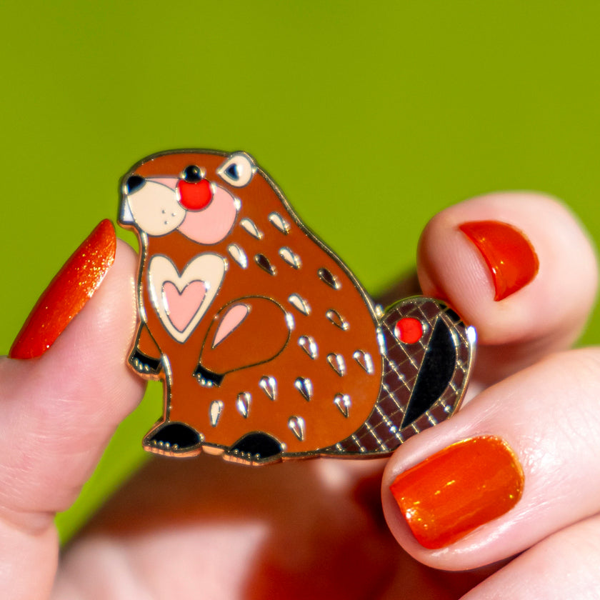 The Busy Beaver Enamel Pin