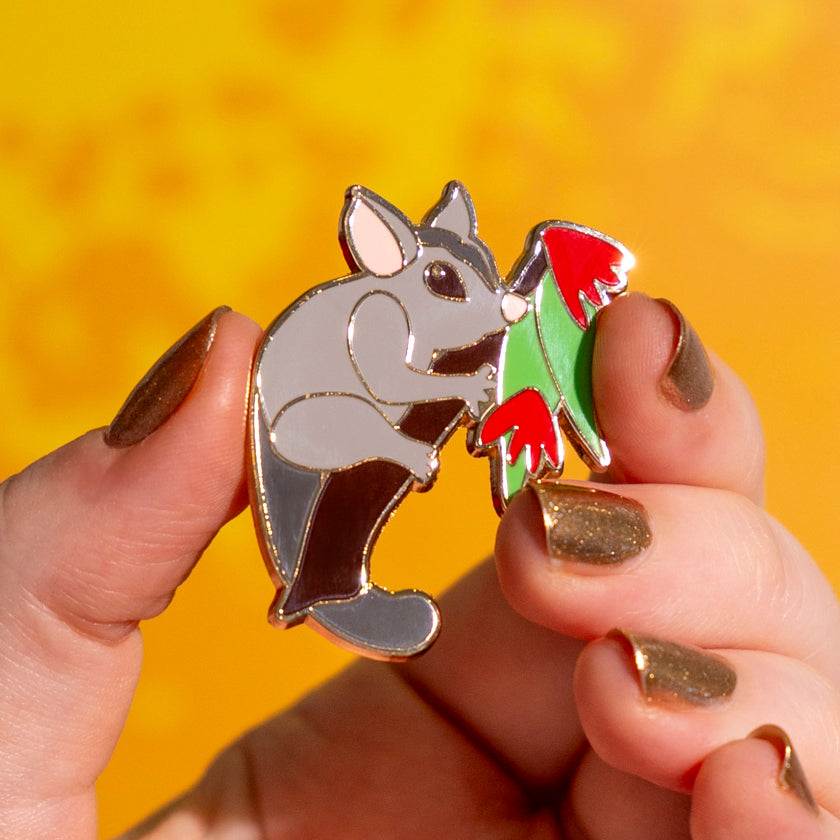 Penny the Possum Enamel Pin