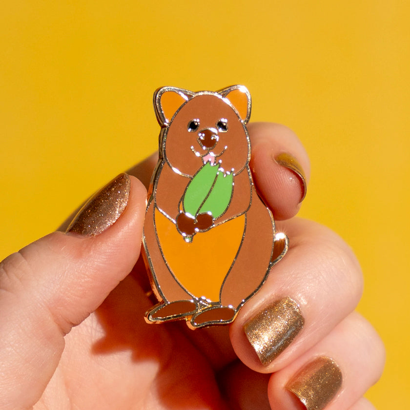Quinn the Quokka Enamel Pin