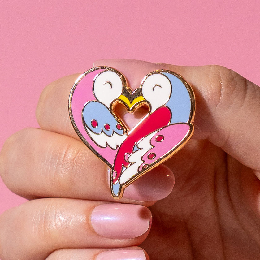 Nestled in Love Enamel Pin
