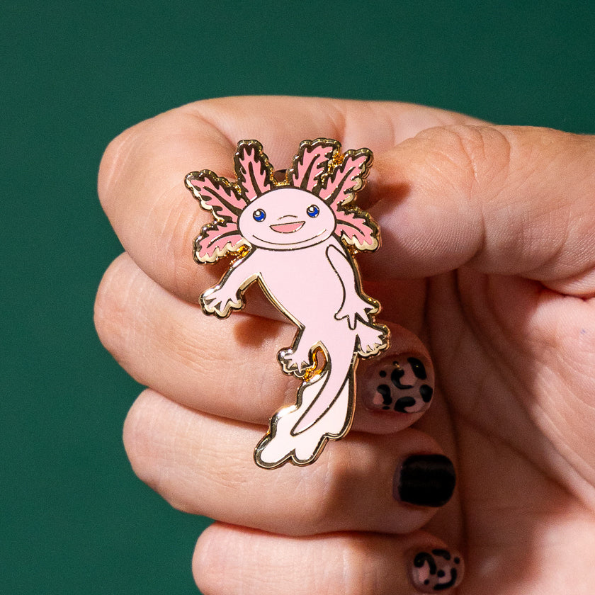 Axolotl Enamel Pin