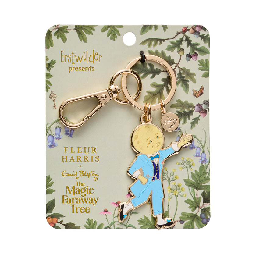Moonface Enamel Key Ring