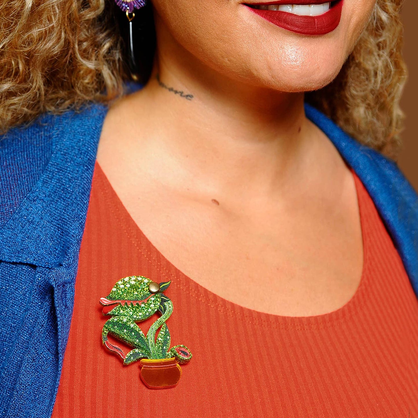 Carnivorous Plant Brooch