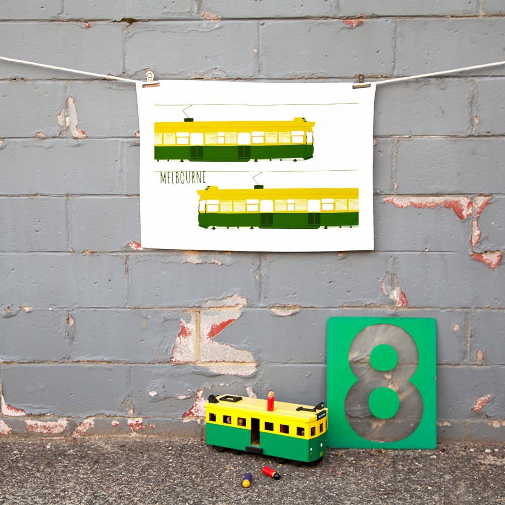 Melbourne Tram Tea Towel