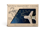Stitch Where You've Been Passport Cover Kit - Vegan Black