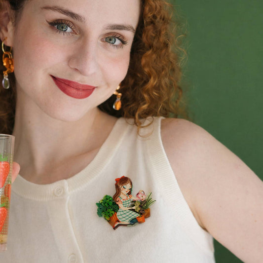 Gardener Girl Brooch