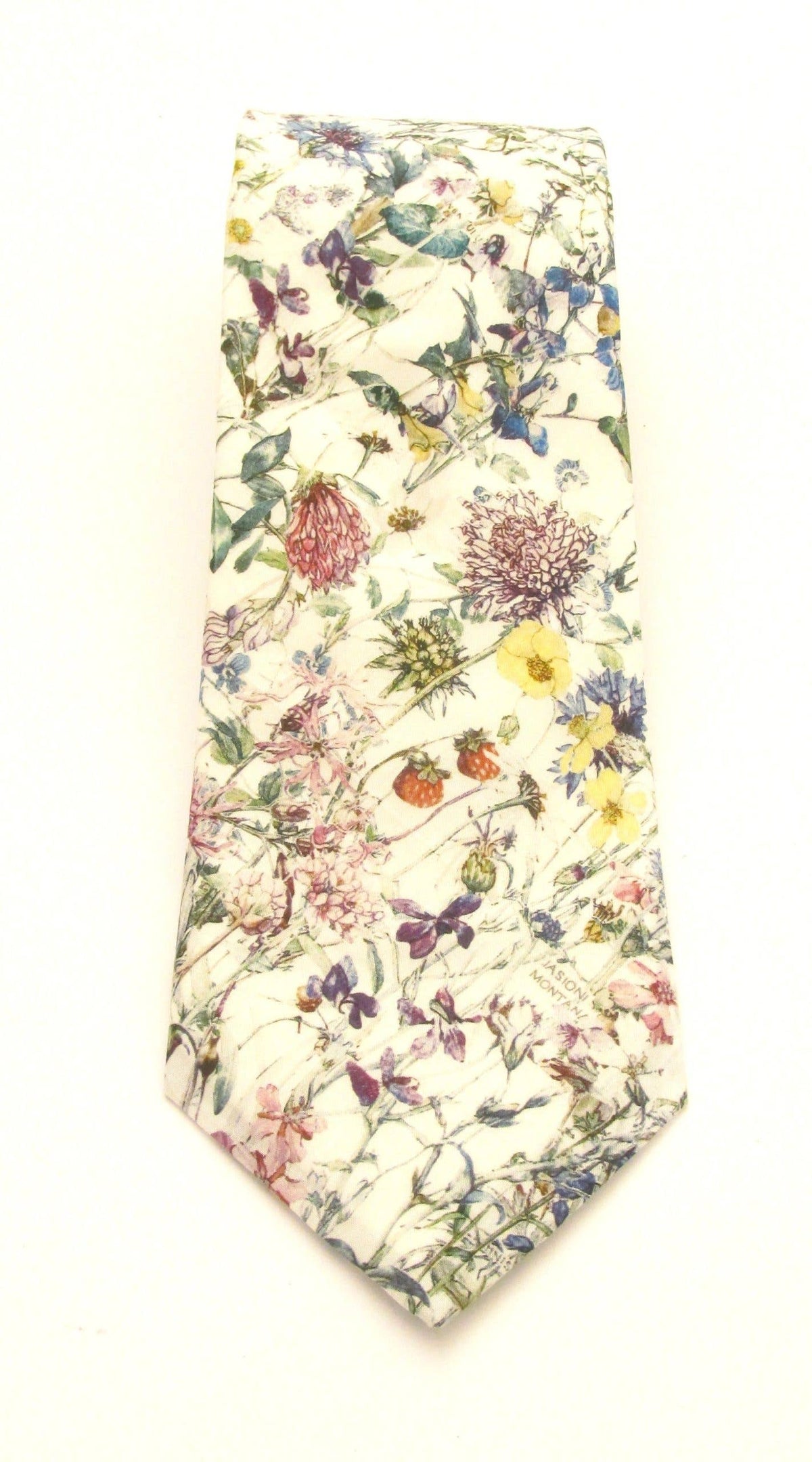 Wild Flowers Tana Lawn Cotton Tie - Ivory