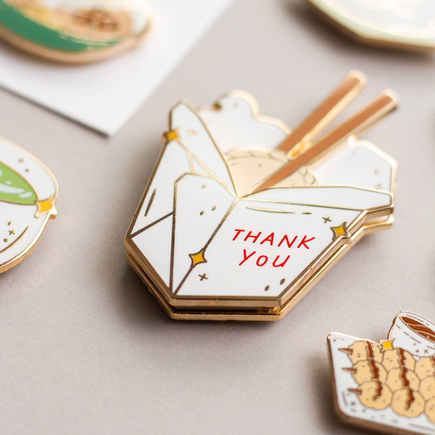 To-Go Box Enamel Pin