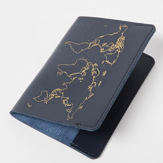 Stitch Where You've Been Passport Cover Kit - Vegan Navy