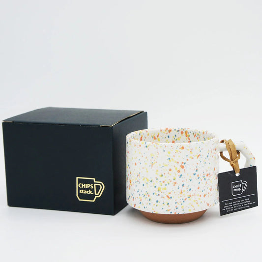 CHIPS Stack Mug Splash - White Orange