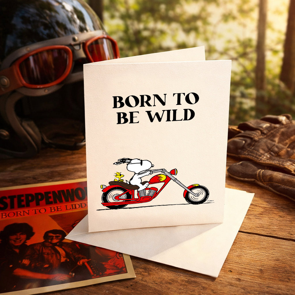 Peanuts Card - Born to be Wild