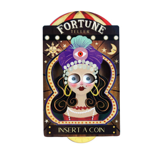 Fortune-teller Automaton Brooch
