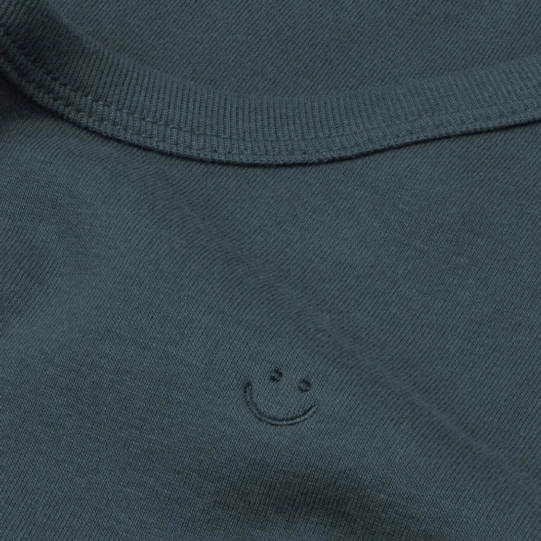 Ribbed Singlet Charcoal Blue