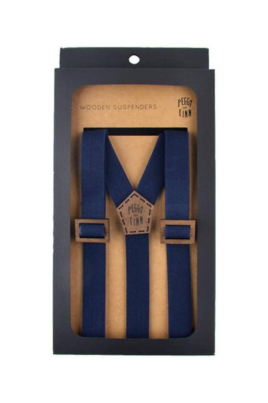 Roasted Blackbutt Wooden Suspenders - assorted colours