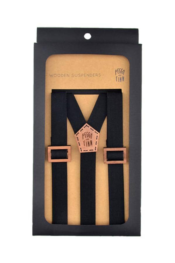 Jarrah Wooden Suspenders - assorted colours