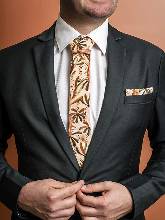 Grass Tree Nude Pocket Square